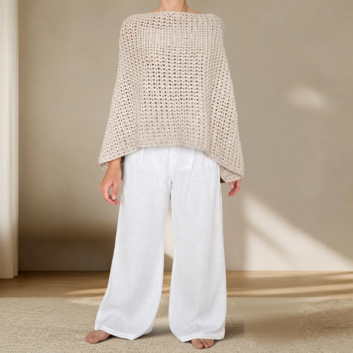 Two-Way Cozy Poncho Crochet Pattern
