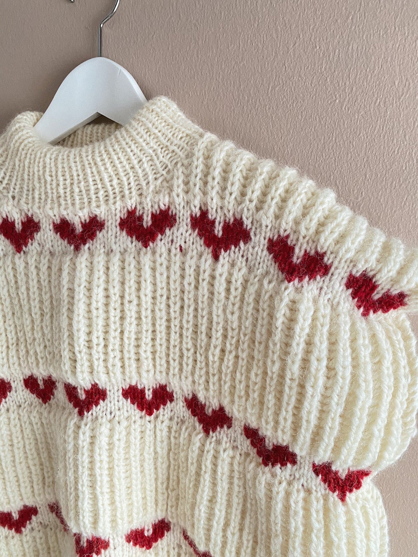 Cozy Heart Knit Sweater Pattern