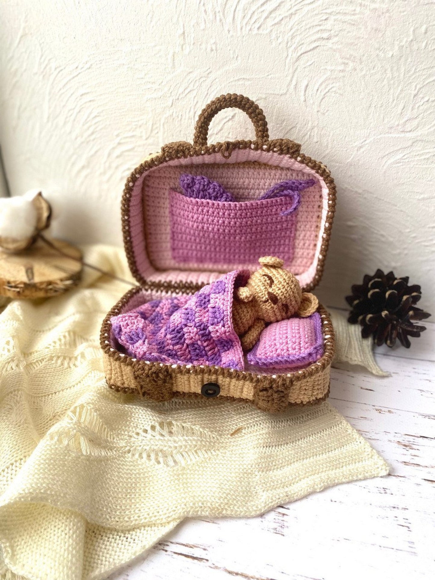 Cozy Bear Sleep Bag Crochet Pattern