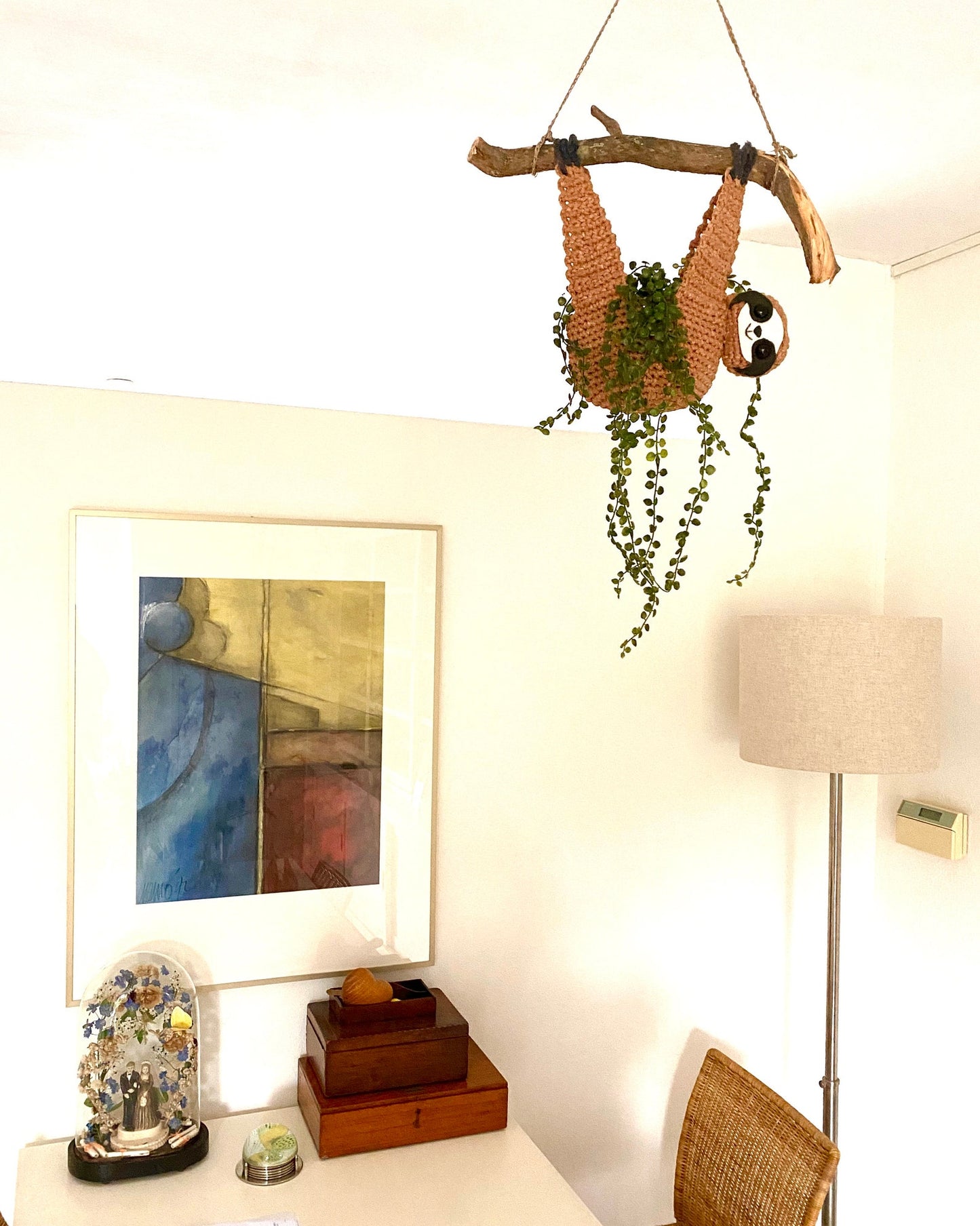 ChillSloth Crochet Planter Pattern.