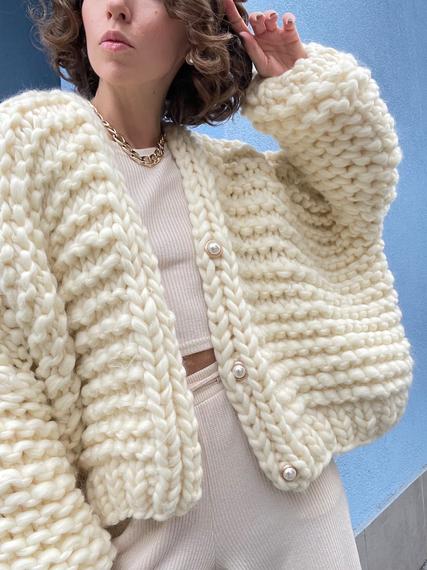 Chunky Oversized Cardigan – Knit Pattern