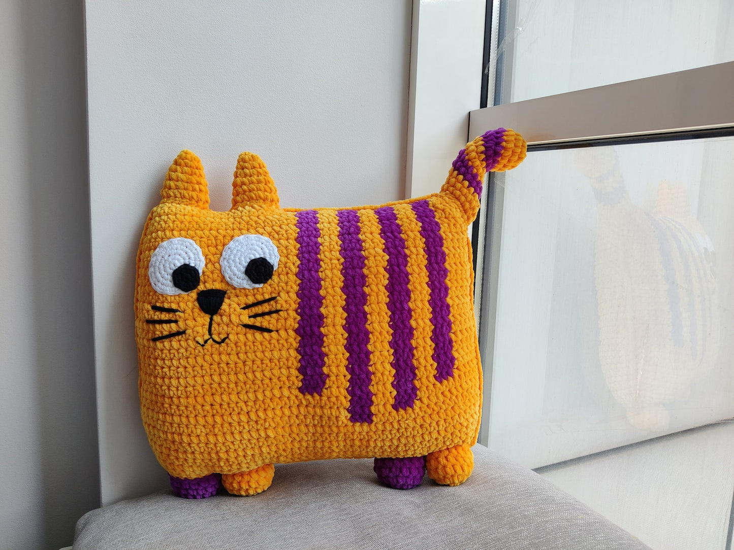 Cat Pillow Crochet Pattern