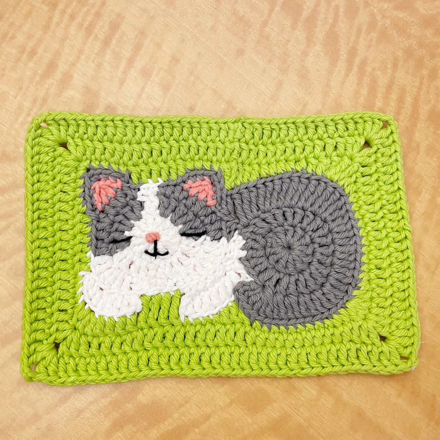 Crochet Cat Granny Squares Pattern