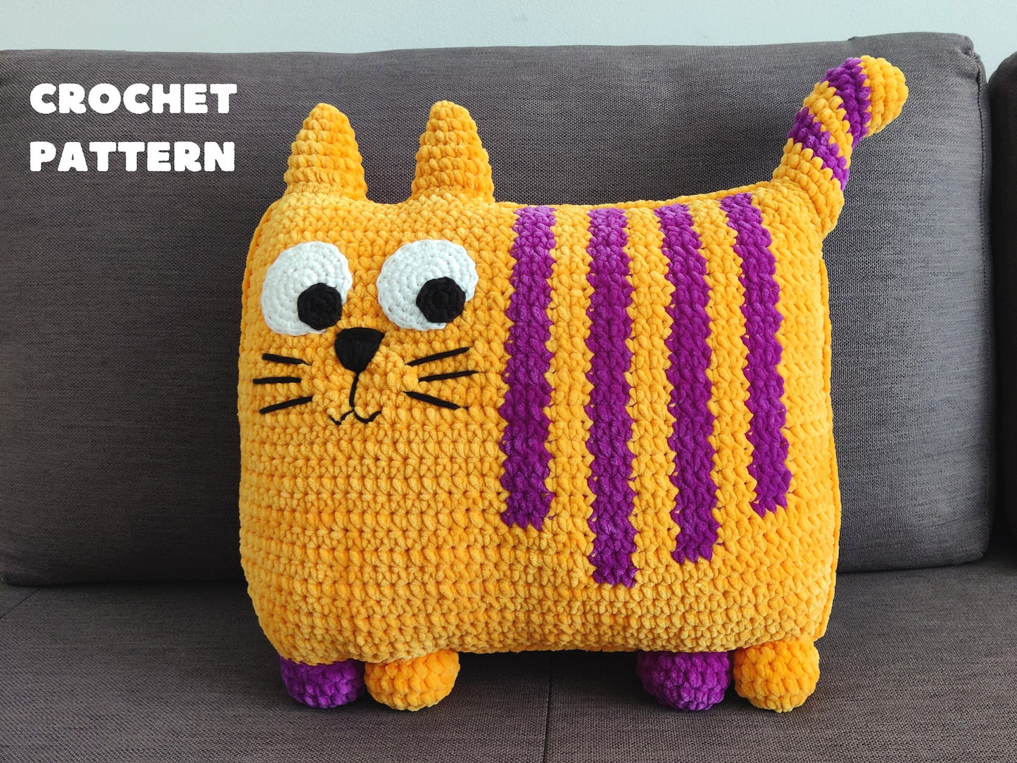 Cat Pillow Crochet Pattern