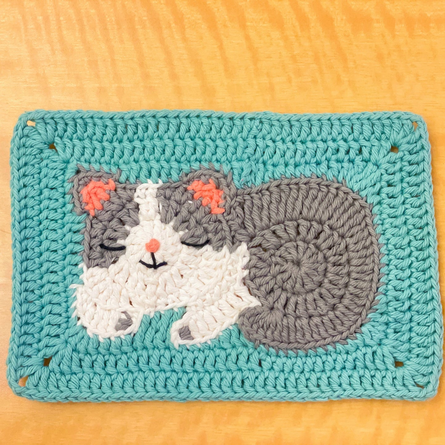 Crochet Cat Granny Squares Pattern