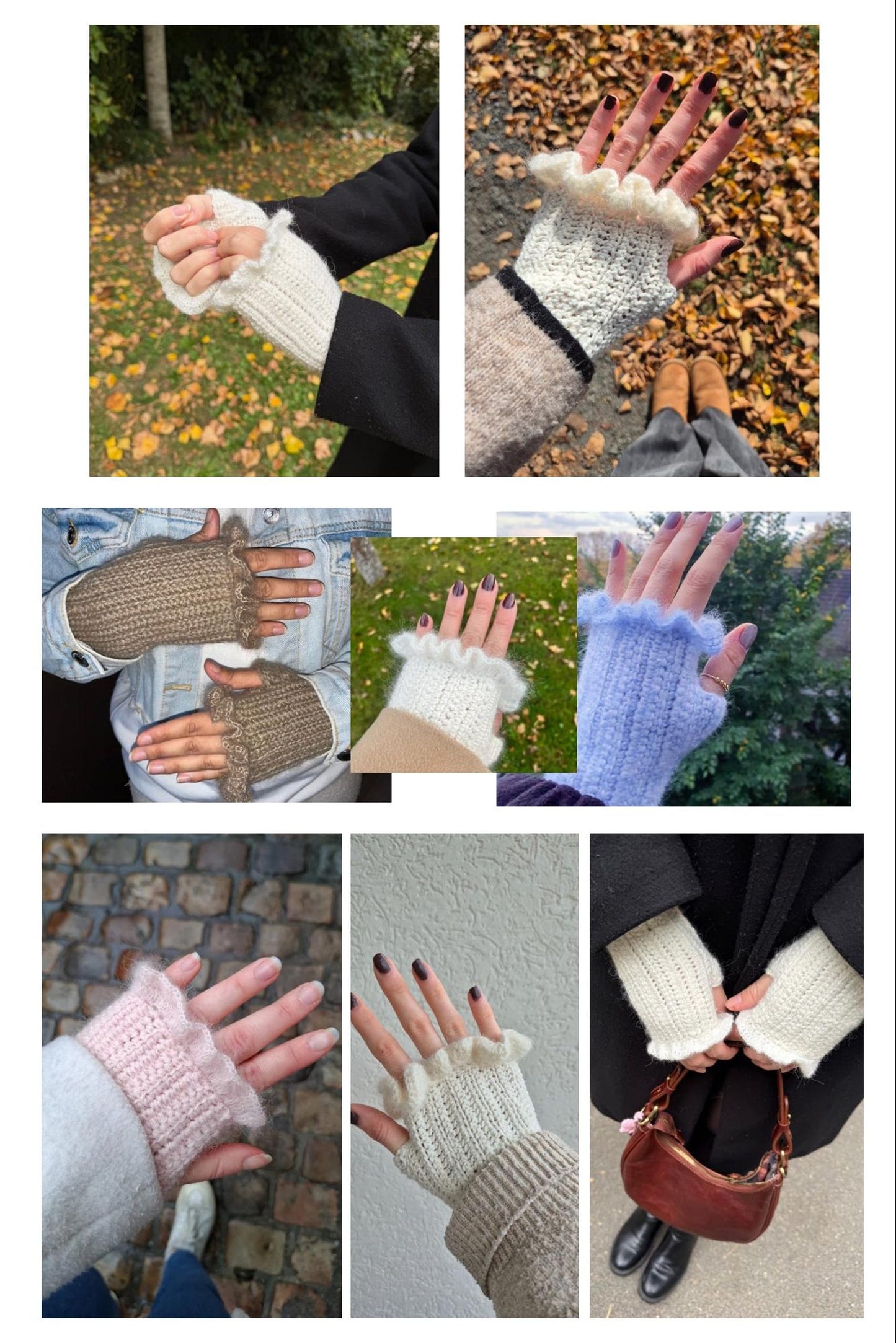 Pretty Ruffle Warmers Crochet Pattern