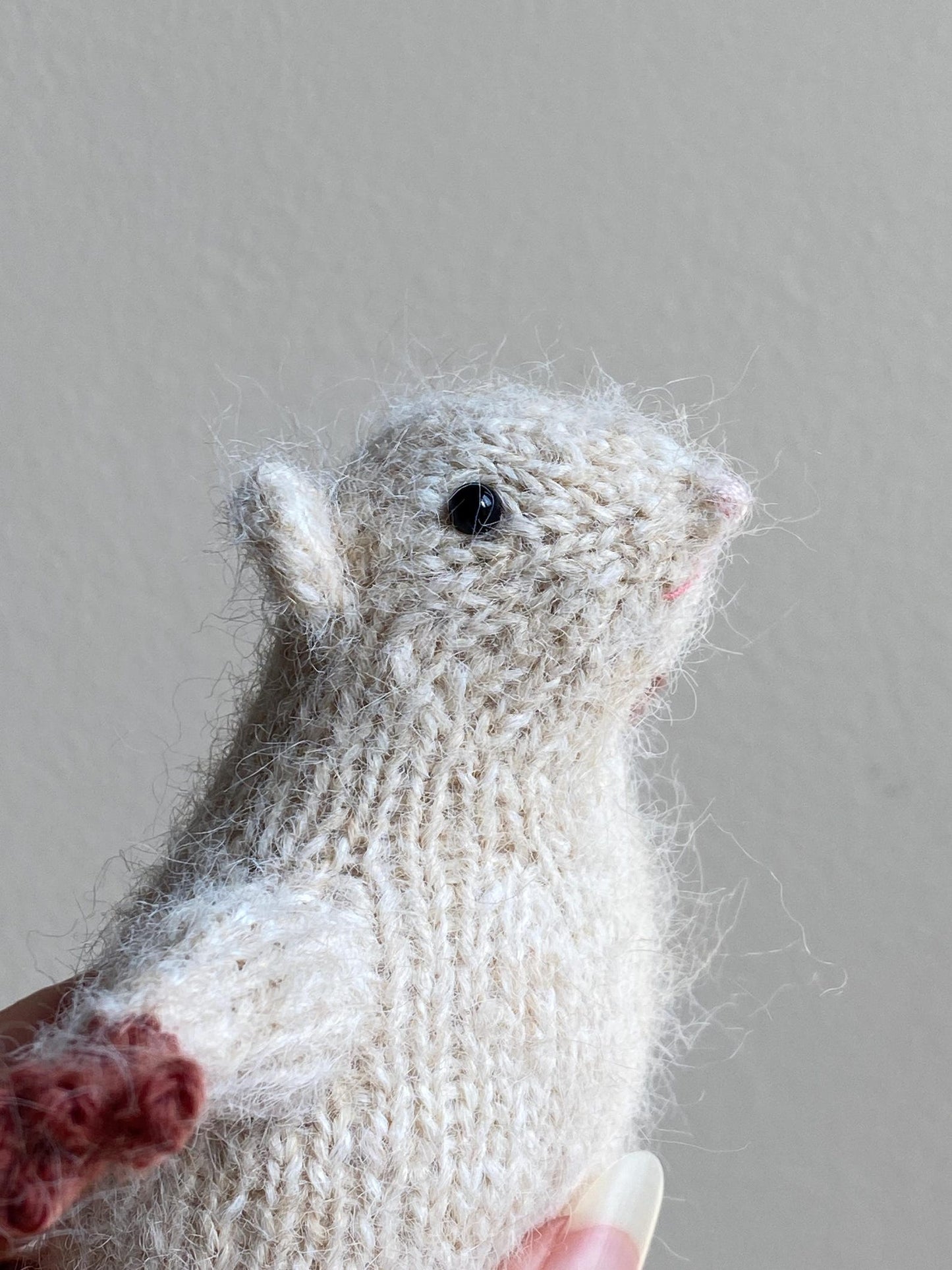 Fuzzy Rat Friend Knitting Pattern