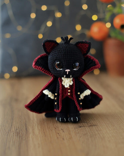 Draco the Vampire Cat Crochet Pattern