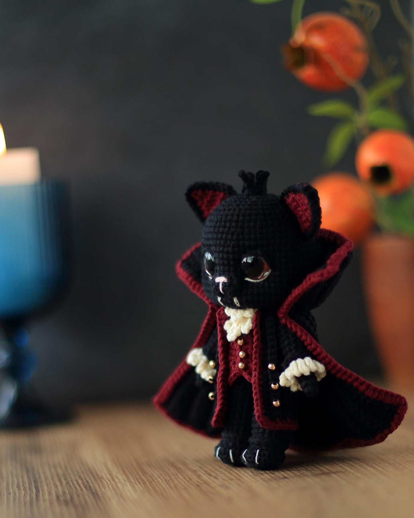 Draco the Vampire Cat Crochet Pattern