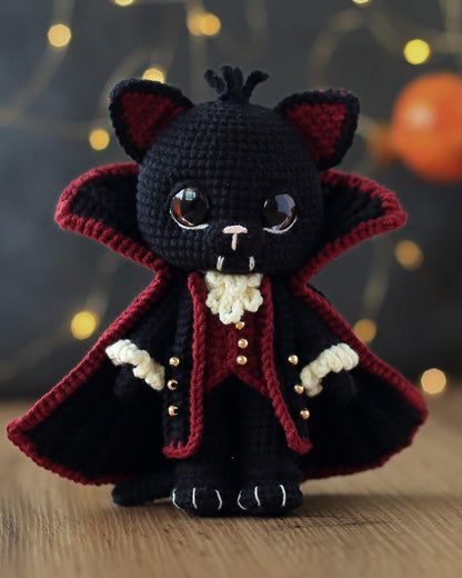 Draco the Vampire Cat Crochet Pattern