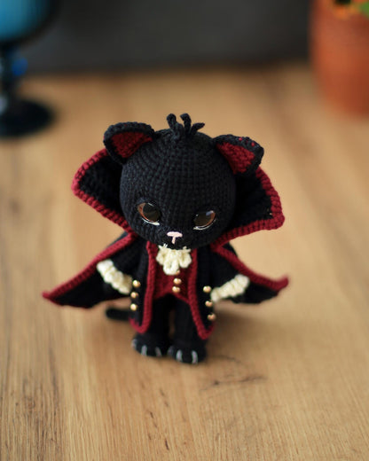 Draco the Vampire Cat Crochet Pattern