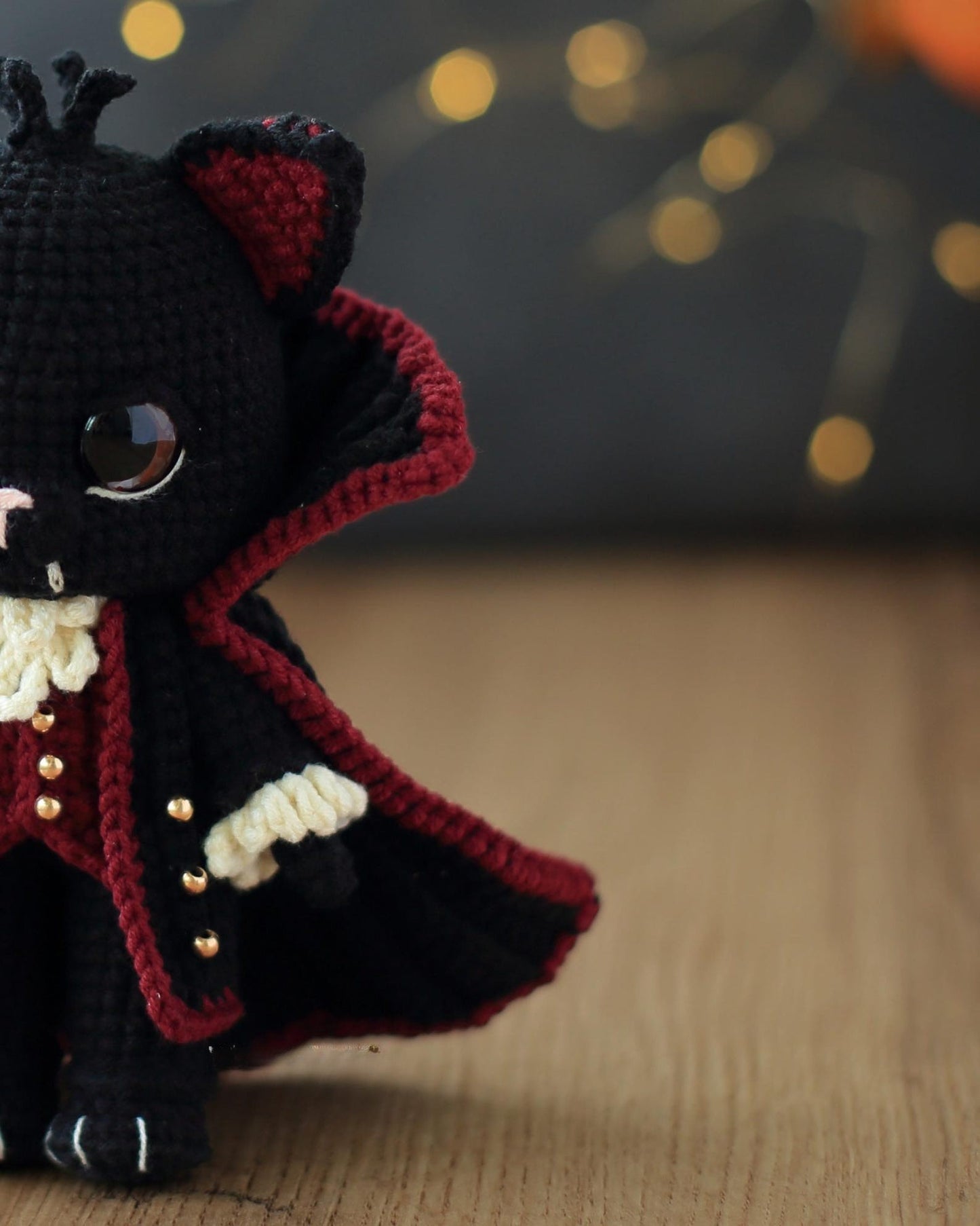 Draco the Vampire Cat Crochet Pattern