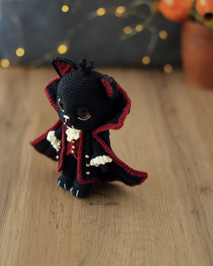 Draco the Vampire Cat Crochet Pattern