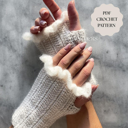Pretty Ruffle Warmers Crochet Pattern