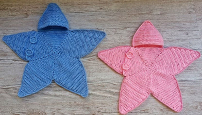 Little Star Baby Cocoon Crochet Pattern