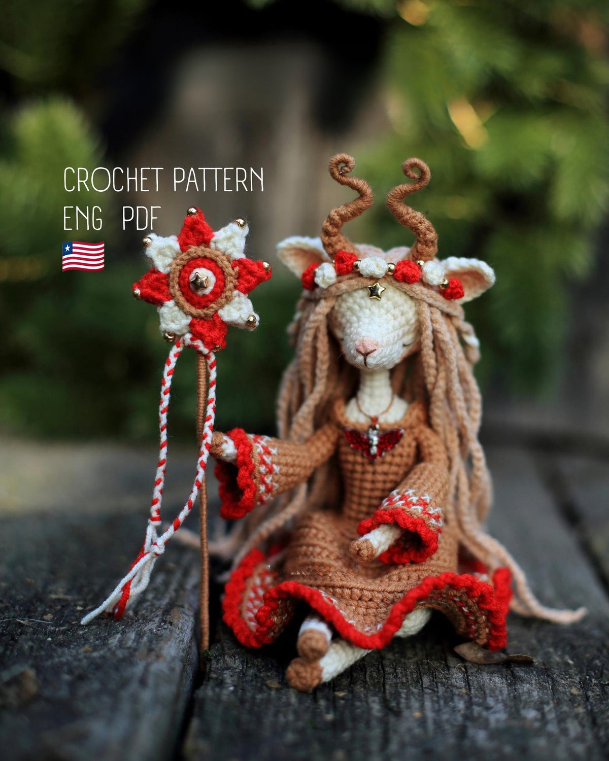 Spooky Magic Goat Crochet Pattern