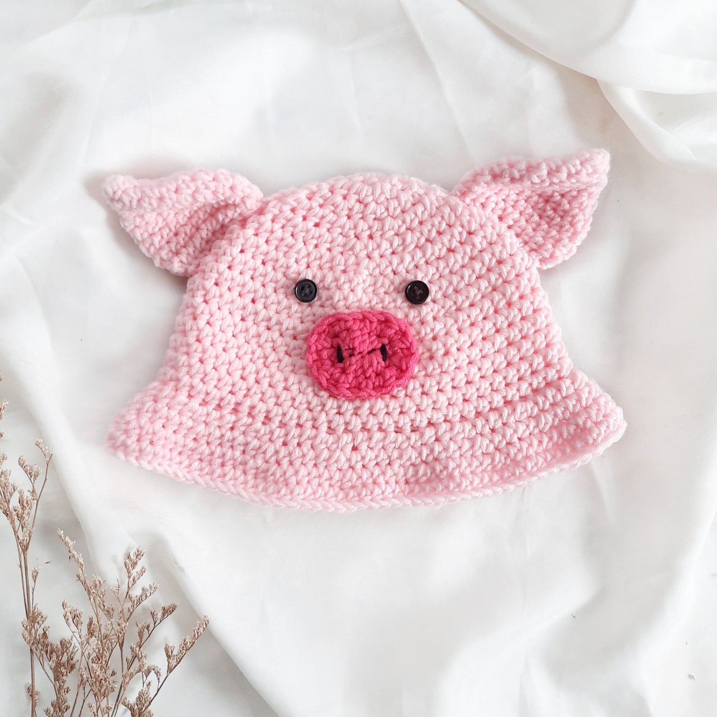 animal bucket hat crochet pattern