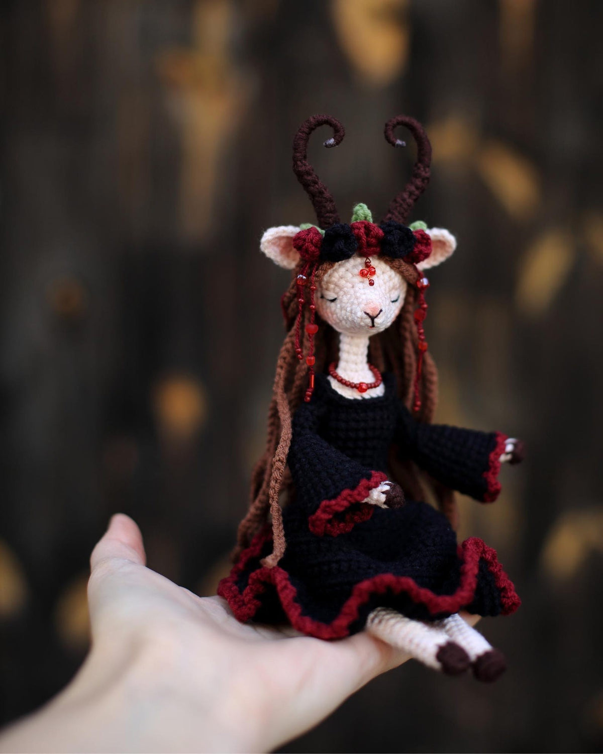 Spooky Magic Goat Crochet Pattern