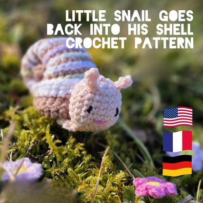 Peekaboo Snail Crochet Pattern