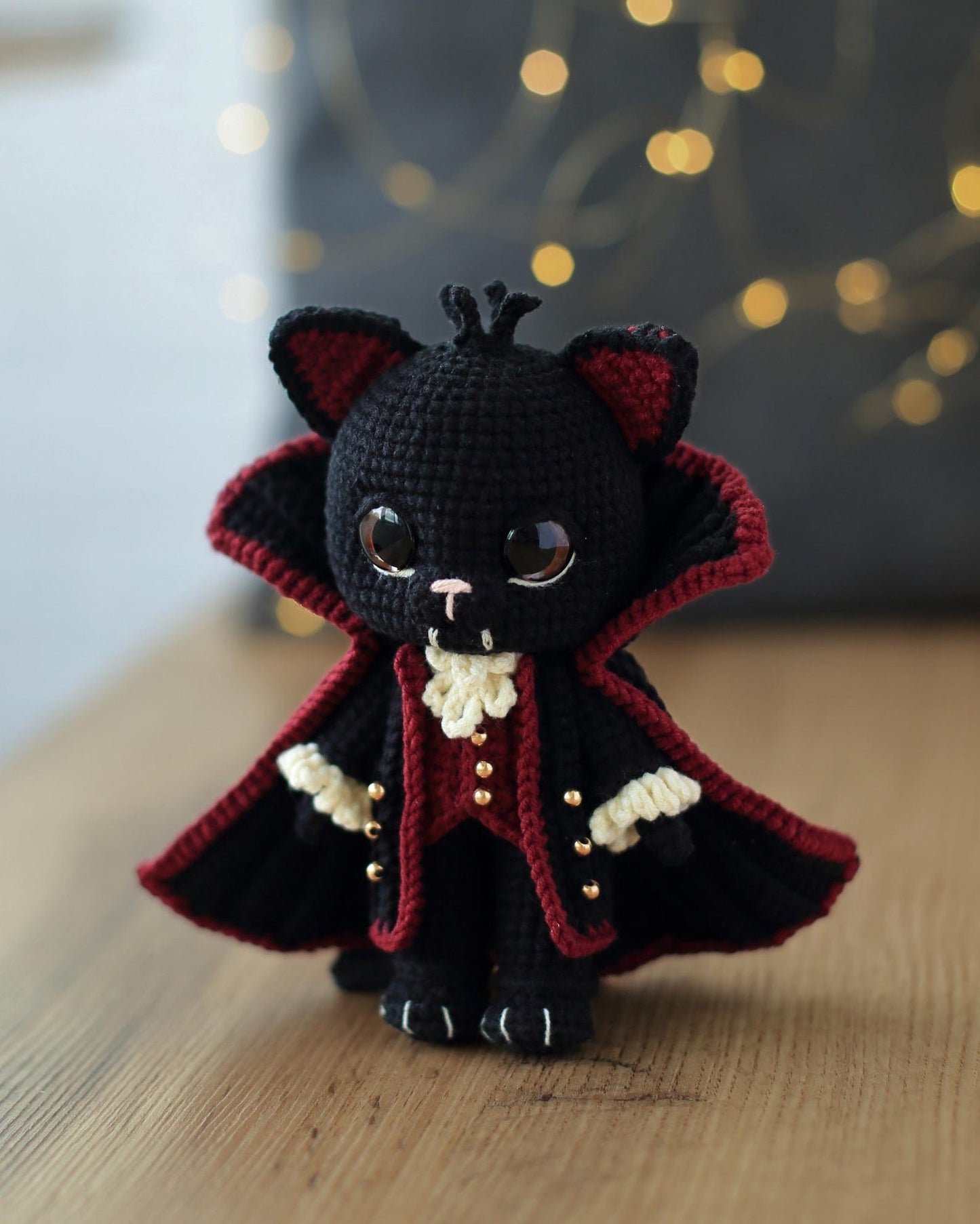 Draco the Vampire Cat Crochet Pattern