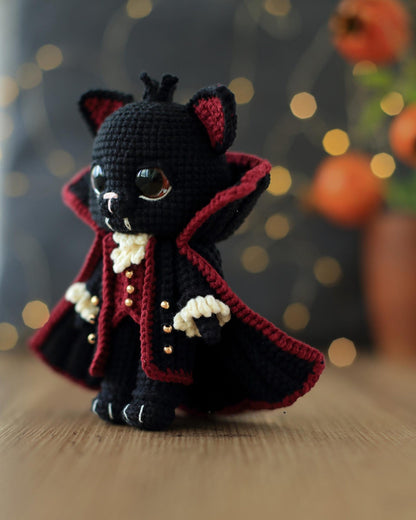Draco the Vampire Cat Crochet Pattern