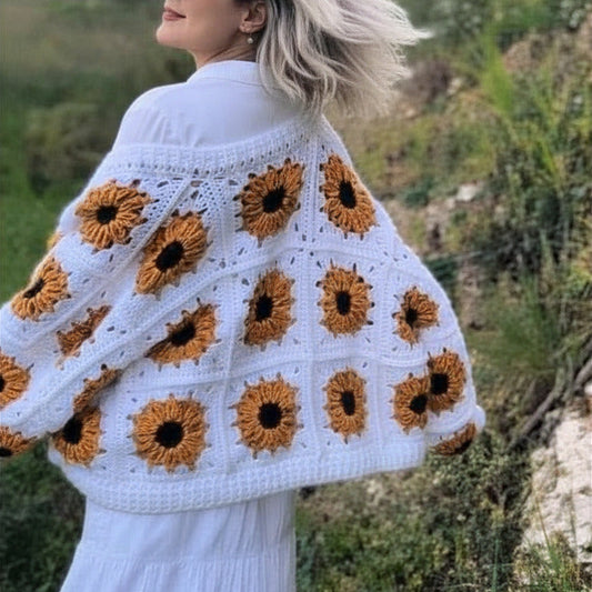Sunflower Crochet Cardigan Pattern