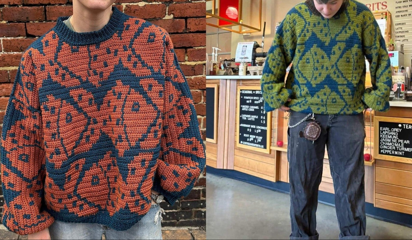 Cozy Fish Sweater Crochet Pattern