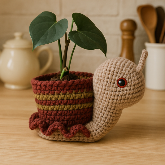 Snail Planter Crochet Pattern