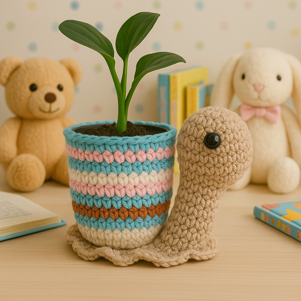 Snail Planter Crochet Pattern