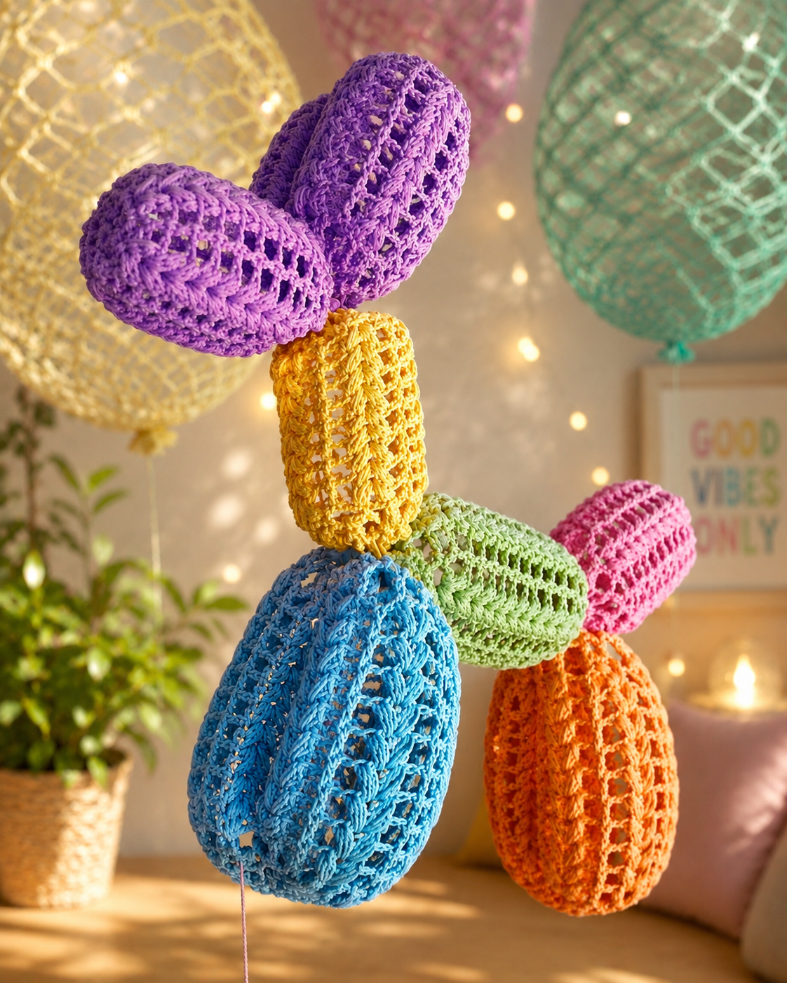 3D Balloon Dog - Crochet Pattern