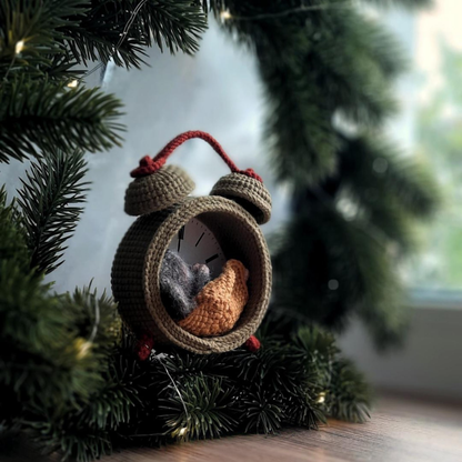 Mouse in the Clock Crochet Pattern