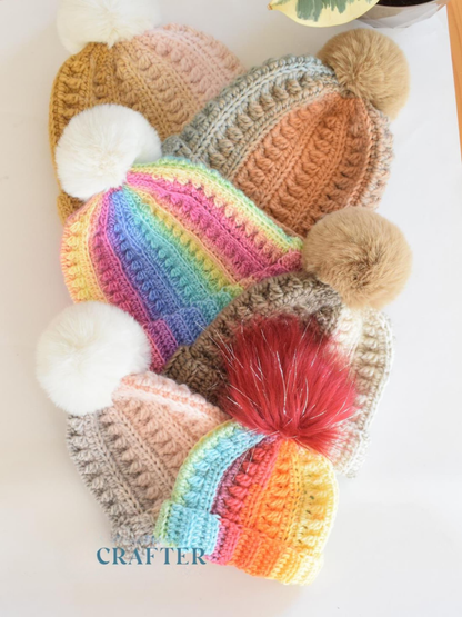 Family Fit Beanie Crochet Pattern