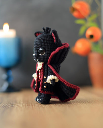 Draco the Vampire Cat Crochet Pattern