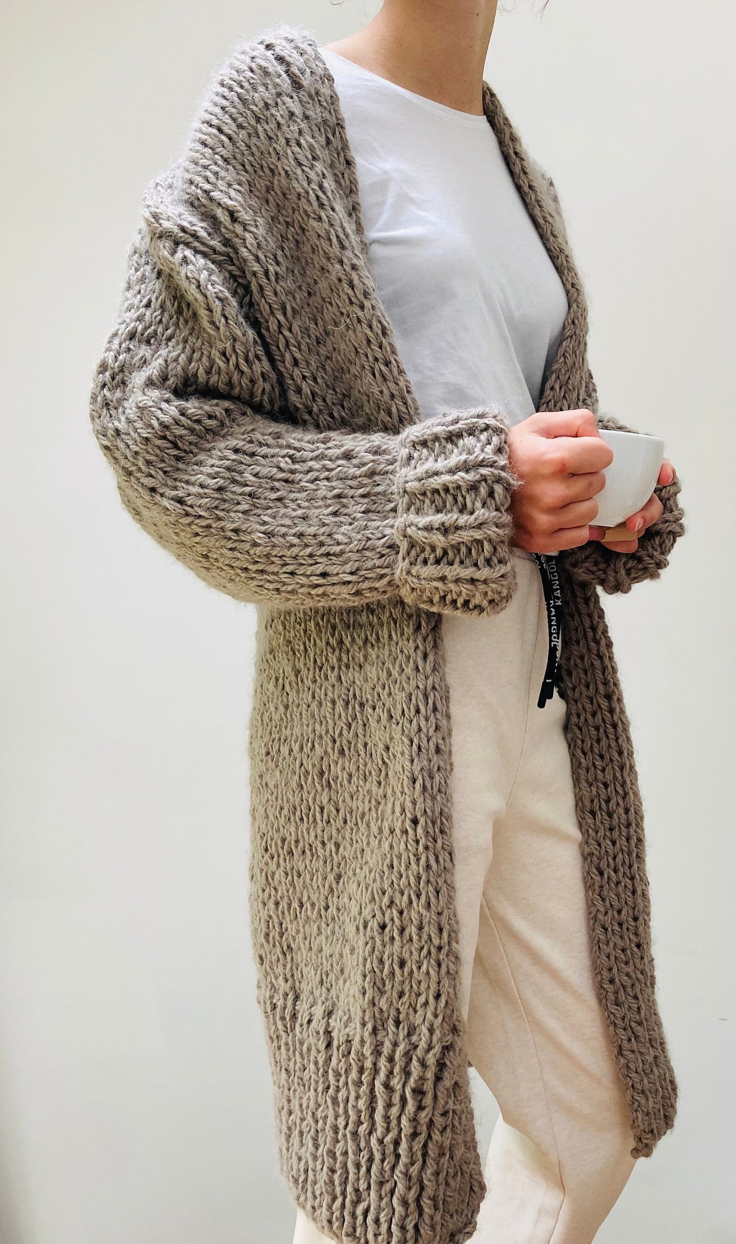 Long Cardigan Knitting Pattern