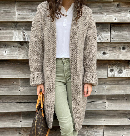 Long Cardigan Knitting Pattern