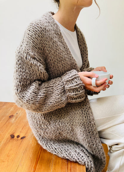 Long Cardigan Knitting Pattern