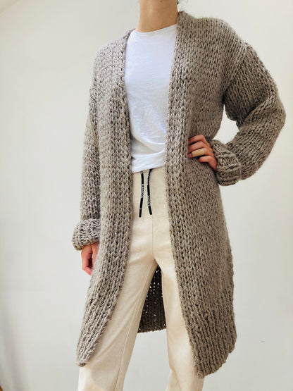 Long Cardigan Knitting Pattern