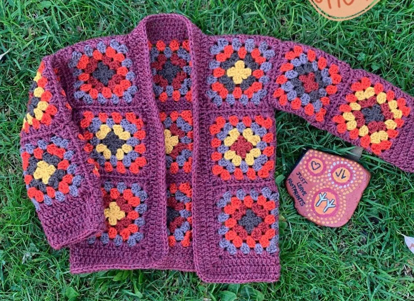 granny square cardigan Crochet Pattern