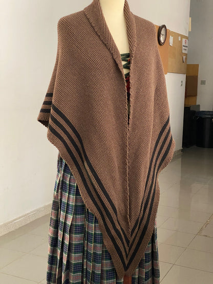 Rustic Highland Shawl Knitting Pattern