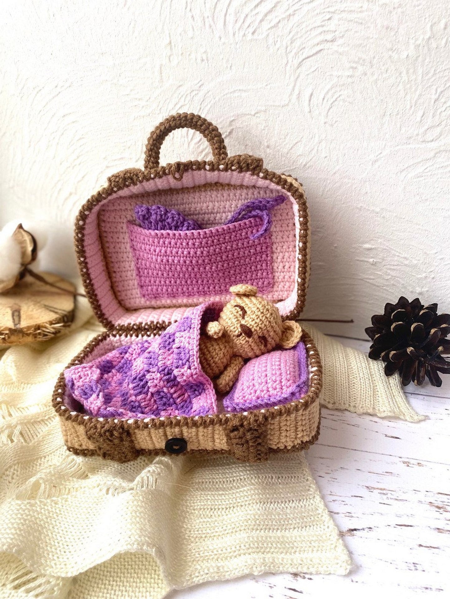 Cozy Bear Sleep Bag Crochet Pattern
