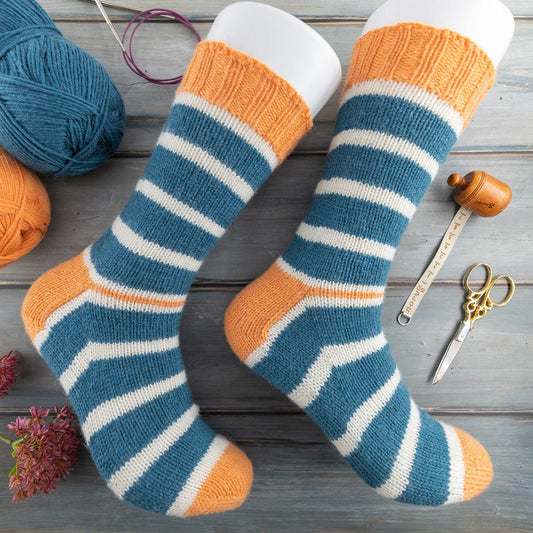 Toe-Up Socks Knitting Pattern