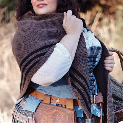 Rustic Highland Shawl Knitting Pattern