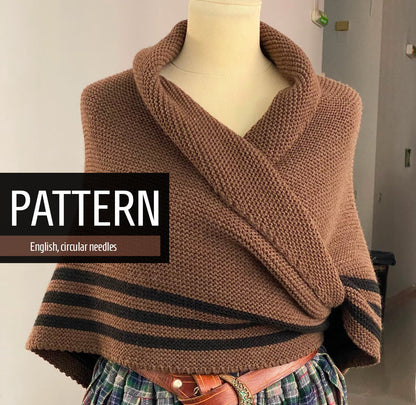 Rustic Highland Shawl Knitting Pattern
