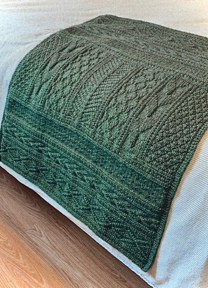 Purl Only Blanket Knitting Pattern