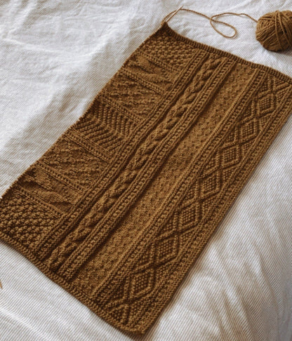 Purl Only Blanket Knitting Pattern