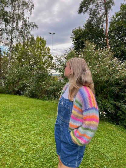 Rainbow Cardigan Knitting Pattern