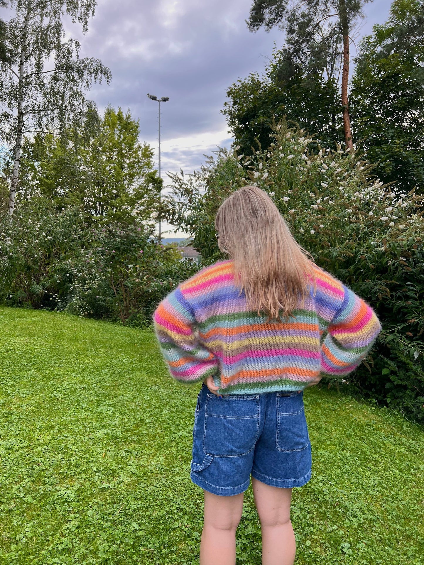 Rainbow Cardigan Knitting Pattern