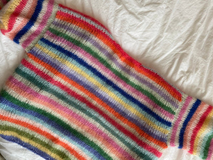 Rainbow Cardigan Knitting Pattern