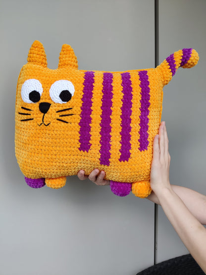 Cat Pillow Crochet Pattern