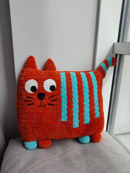Cat Pillow Crochet Pattern